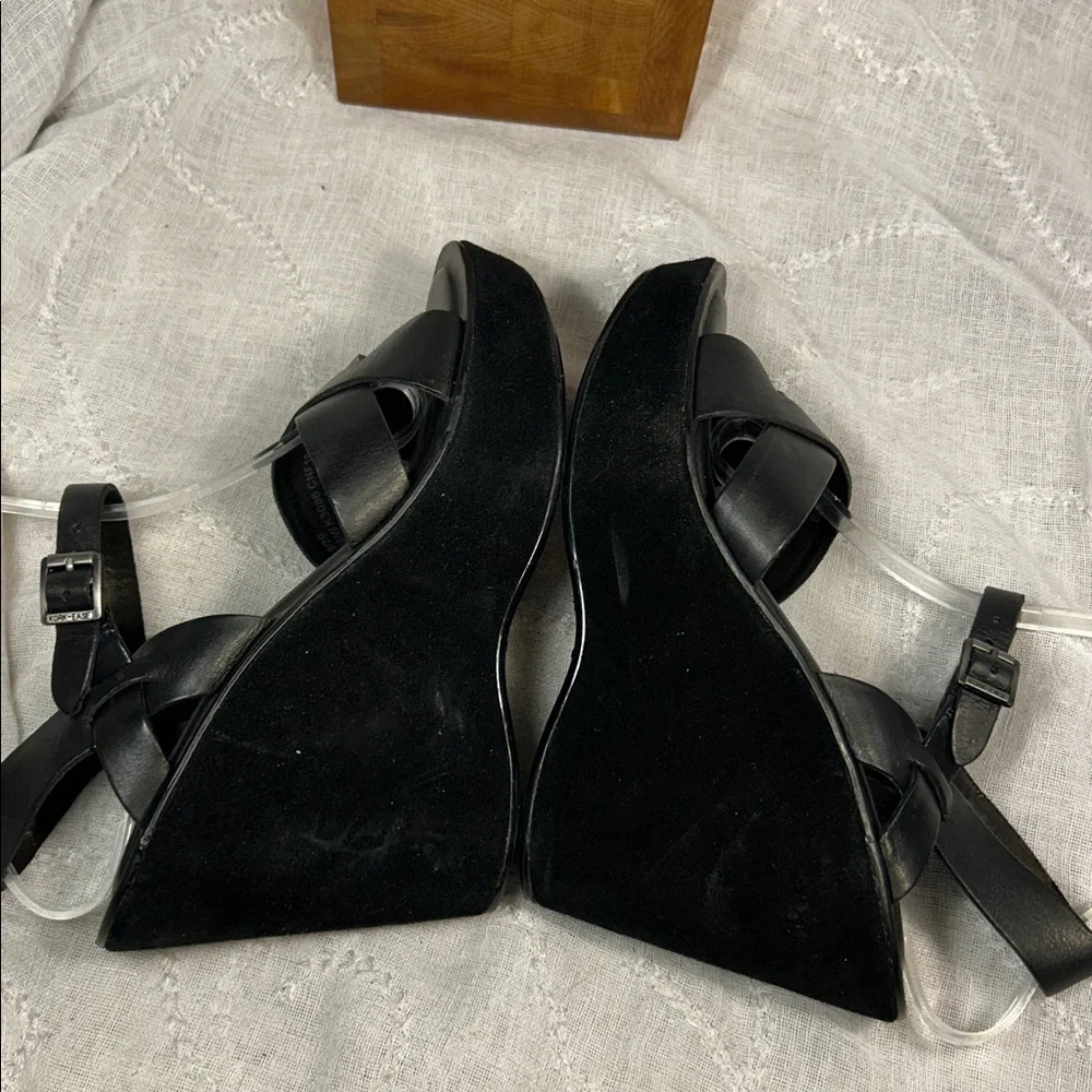 NWOT Kork Ease leather suede sandal wedge